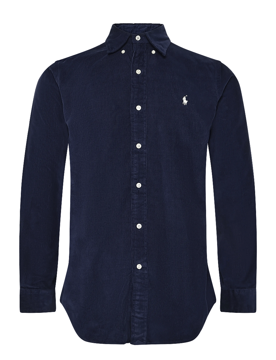 Polo Ralph Lauren - Custom Fit Corduroy Shirt - corduroy shirts - newport navy w/ w - 0