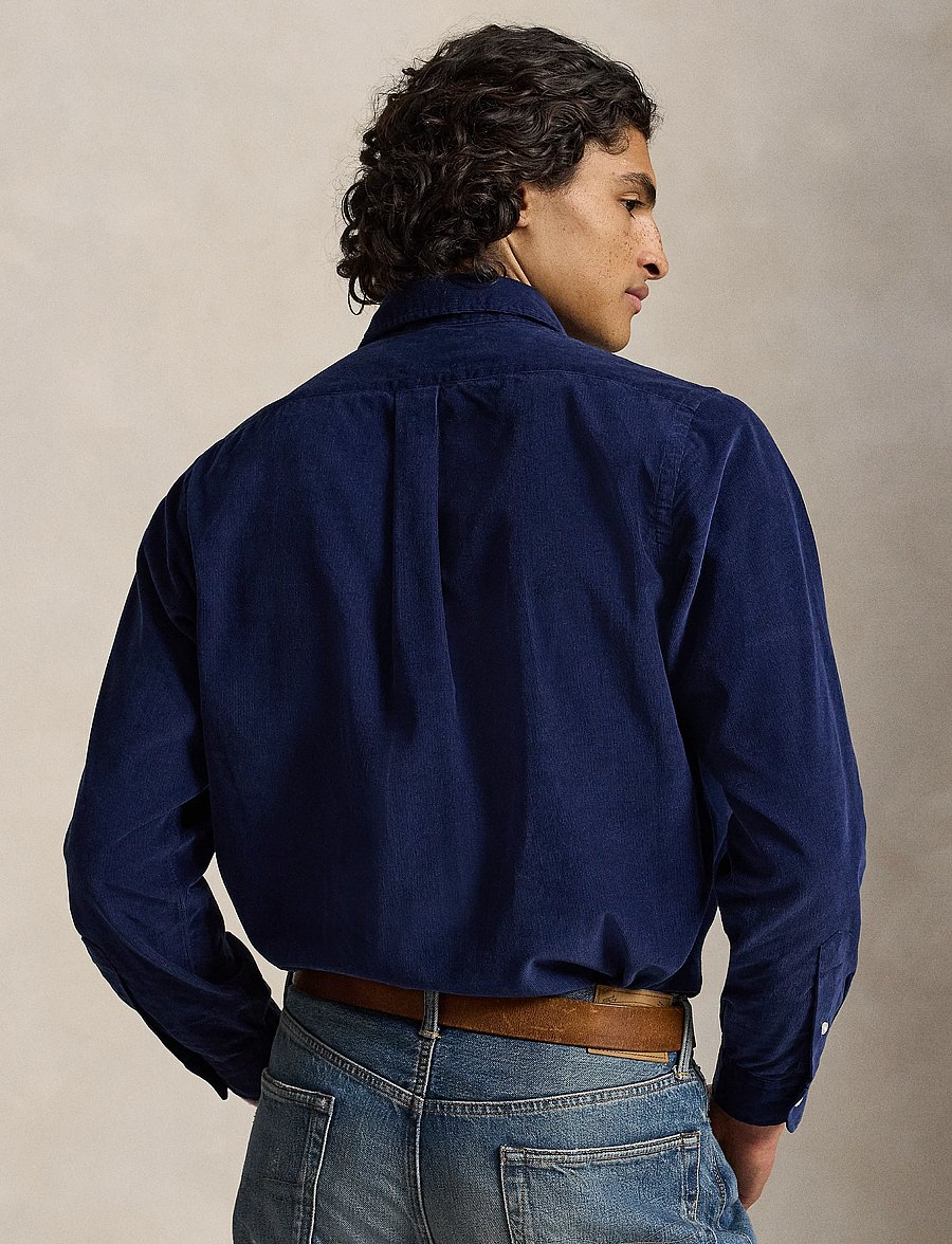 Polo Ralph Lauren - Custom Fit Corduroy Shirt - cordhemden - newport navy w/ w - 4