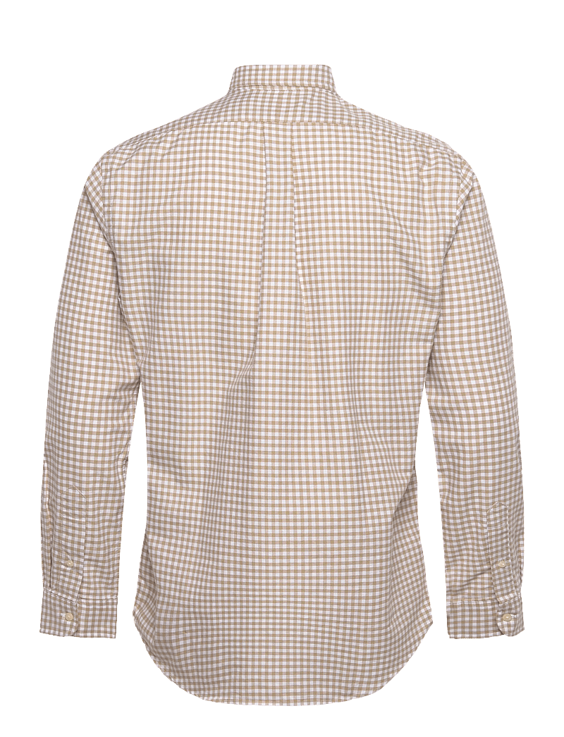 Polo Ralph Lauren - Custom Fit Gingham Oxford Shirt - oxfordi särgid - 4338q coastal bei - 1