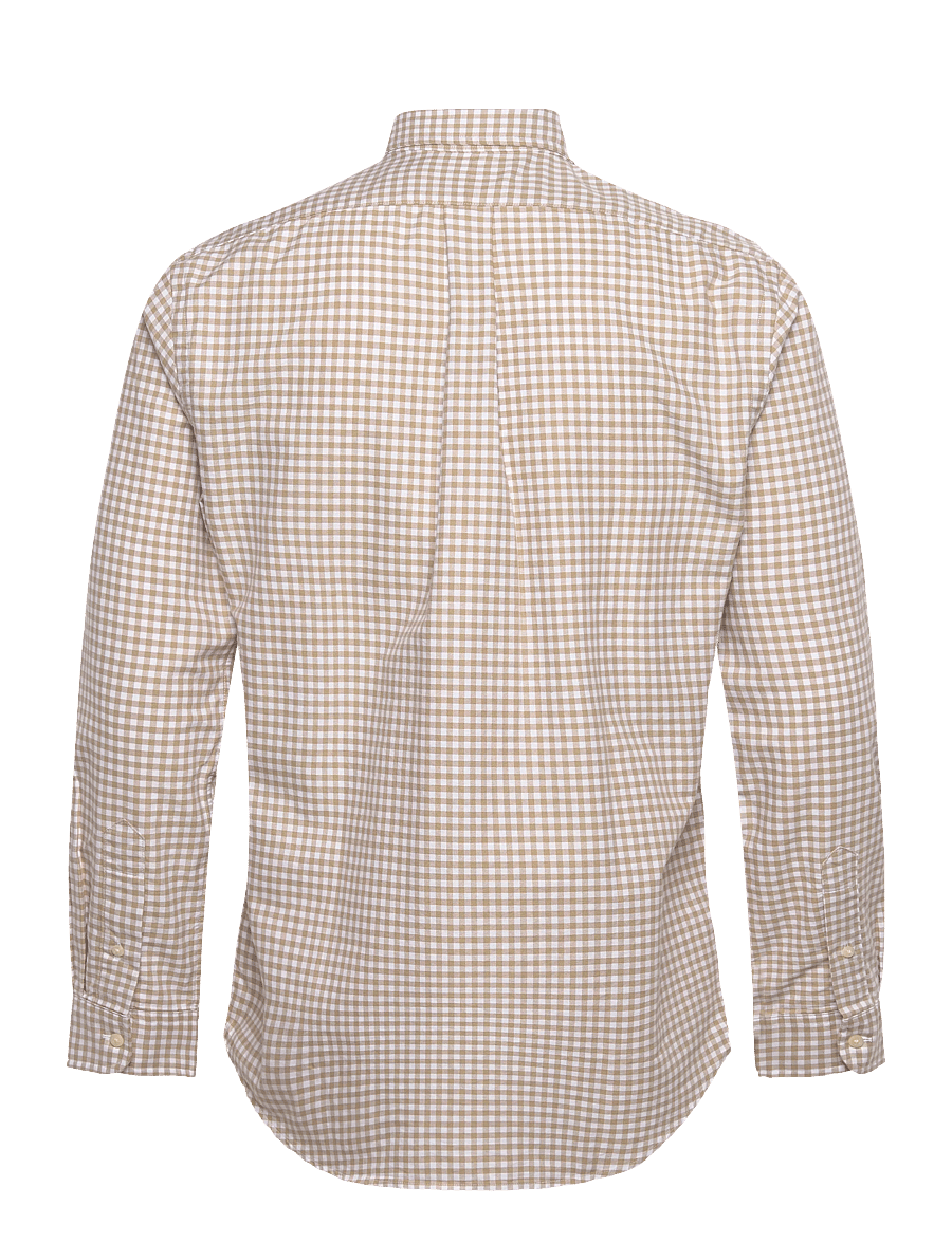 Polo Ralph Lauren - Custom Fit Gingham Oxford Shirt - 4338q coastal bei - 1