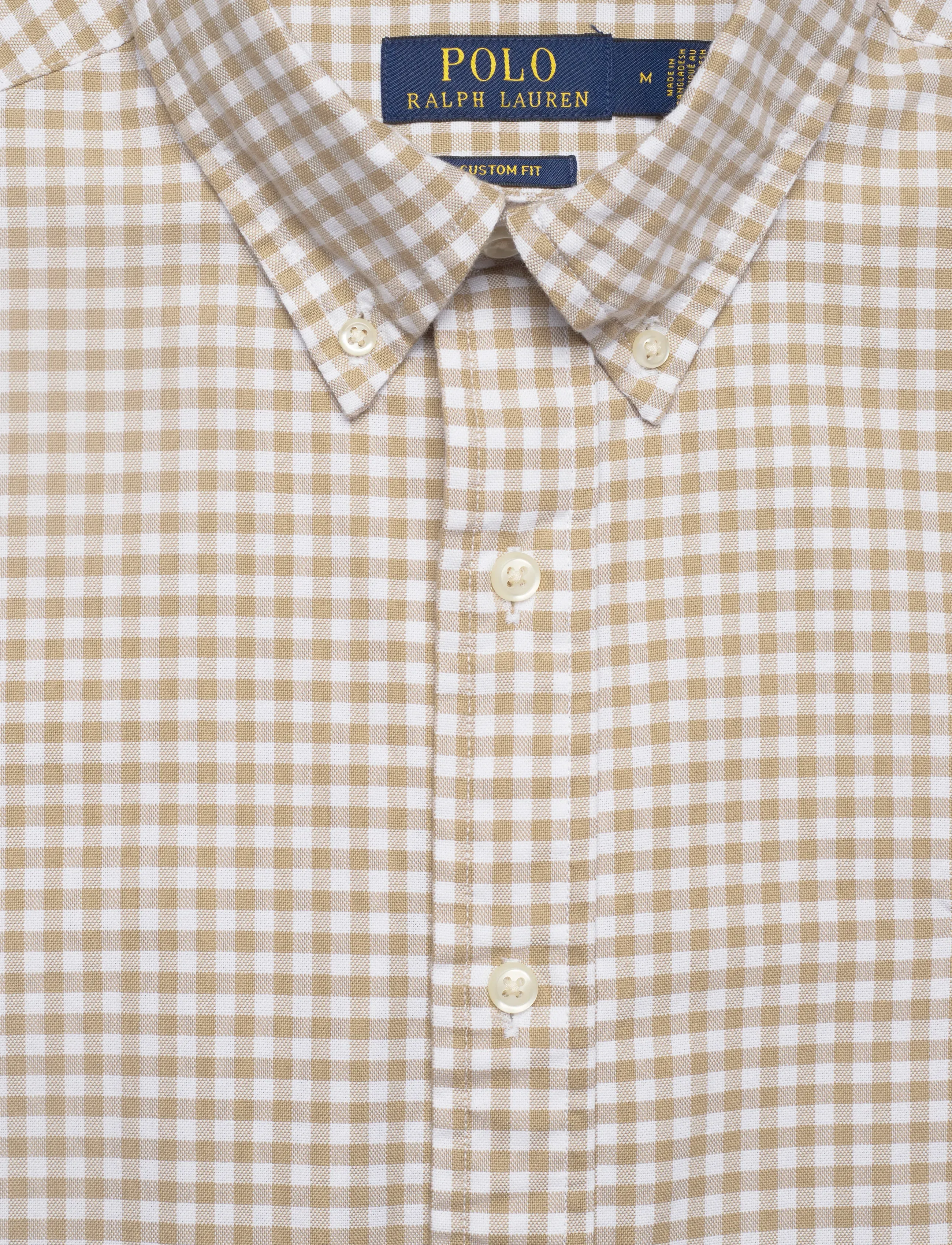 Polo Ralph Lauren - Custom Fit Gingham Oxford Shirt - 4338q coastal bei - 2