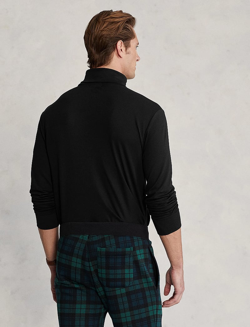 Polo Ralph Lauren - Soft Cotton Turtleneck - långärmade t-shirts - polo black - 2