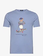 Custom Slim Fit Polo Bear Jersey T-Shirt - CR23 CHANNEL BLUE