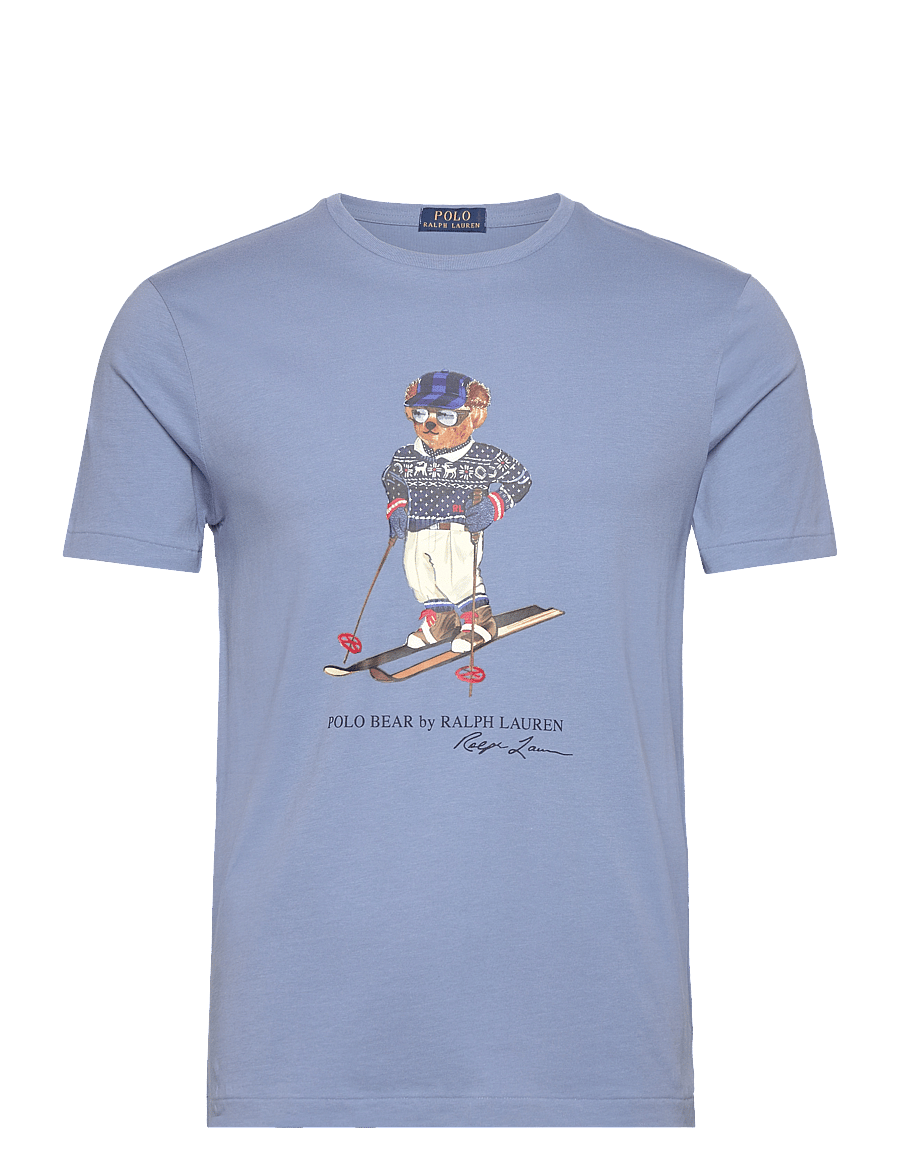 Polo Ralph Lauren - Custom Slim Fit Polo Bear Jersey T-Shirt - cr23 channel blue - 0