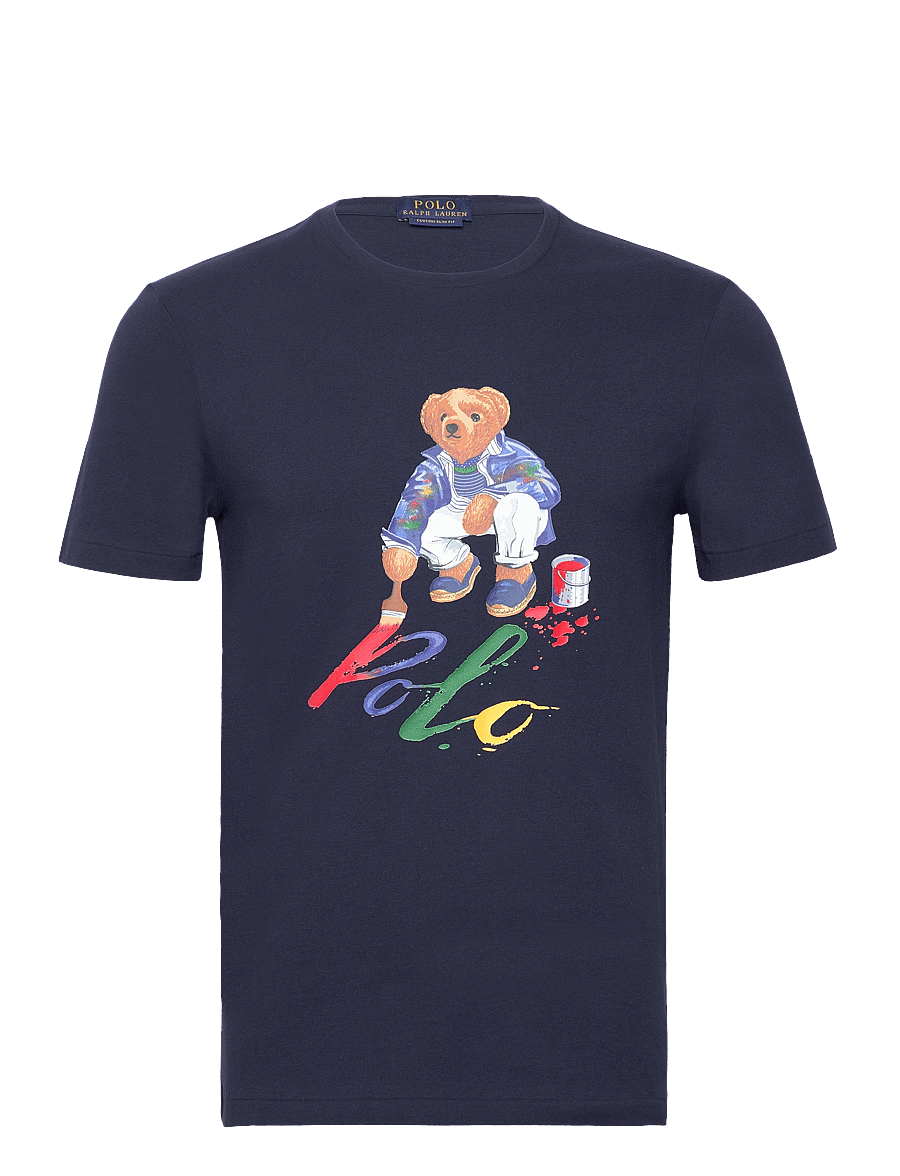 Polo Ralph Lauren - Custom Slim Fit Polo Bear Jersey T-Shirt - cr23 cruise navy - 0