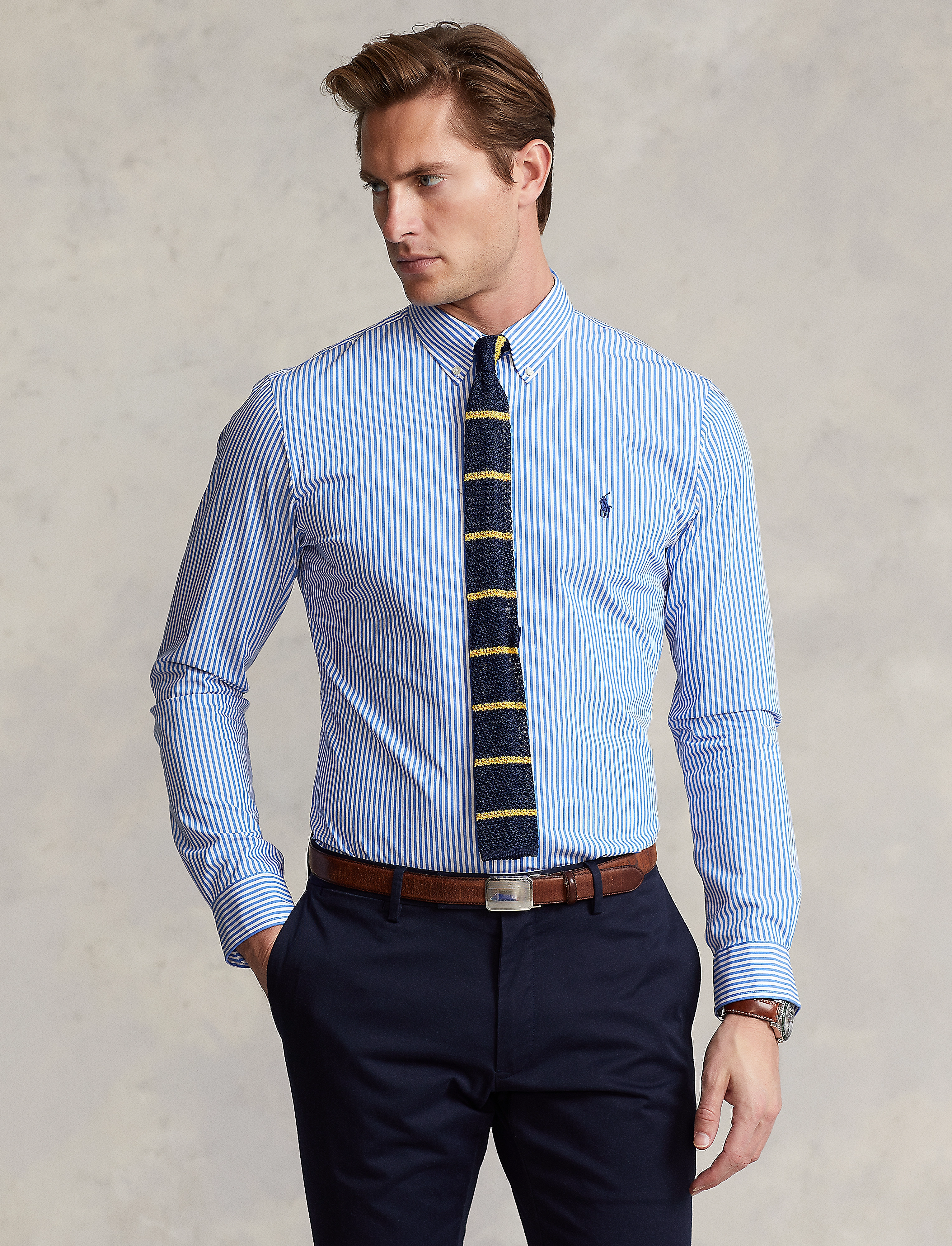 Polo Ralph Lauren - 60/1 CTN STR POPLIN-SLBDPPCS - 4655h light blue/ - 2
