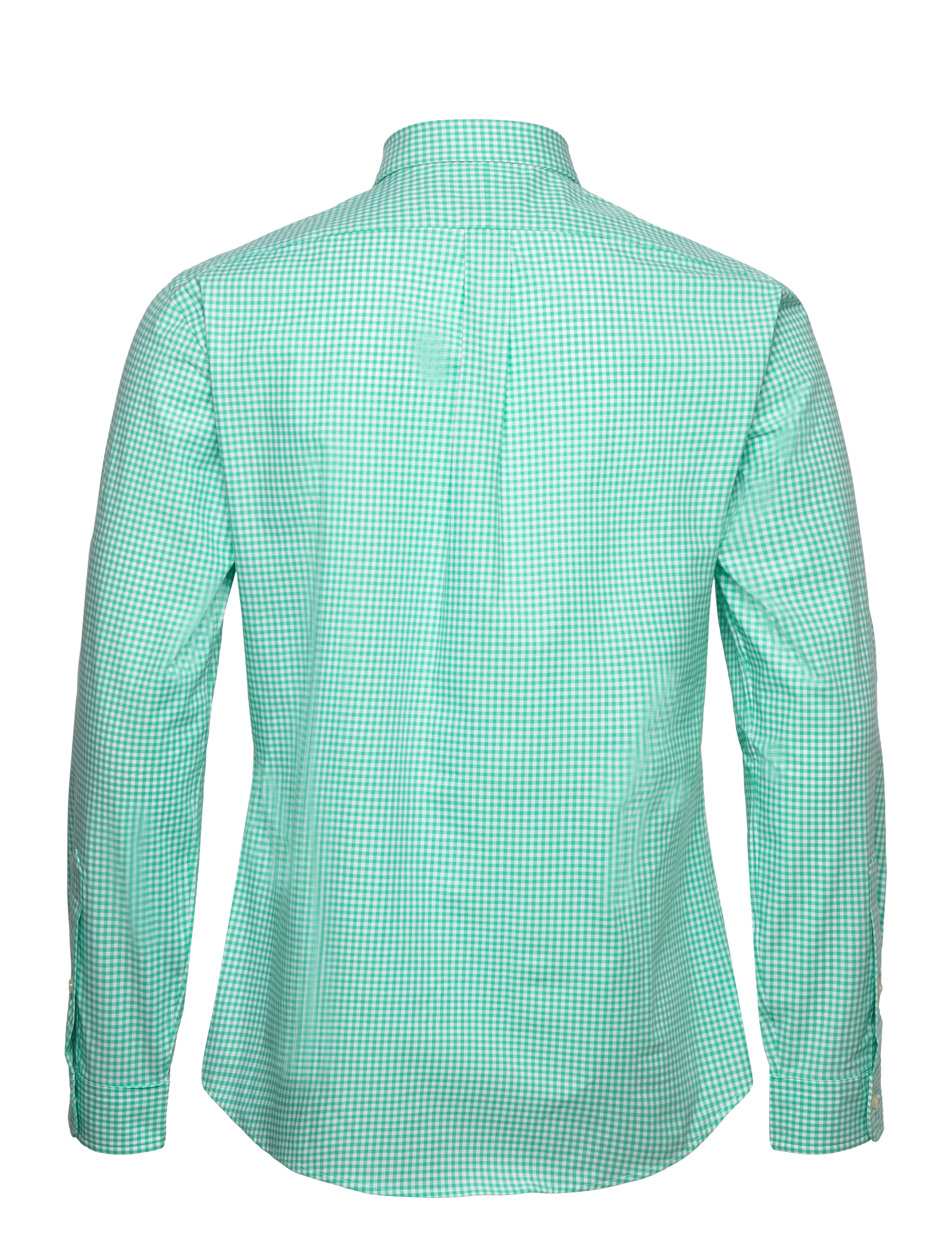 Polo Ralph Lauren - Slim Fit Gingham Stretch Poplin Shirt - 4656d key west gr - 1