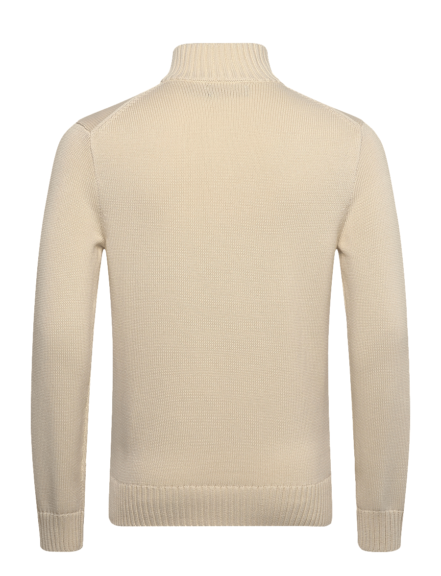 Polo Ralph Lauren - 21/2 COTTON-LSL-PLO - pullover mit halbem reißverschluss - andover cream - 1