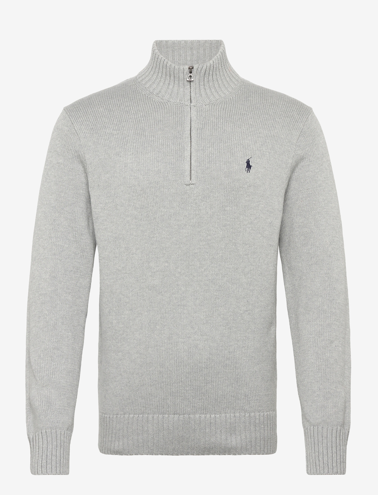 Polo Ralph Lauren - Cotton Quarter-Zip Sweater - half zip-trøjer - andover heather - 0