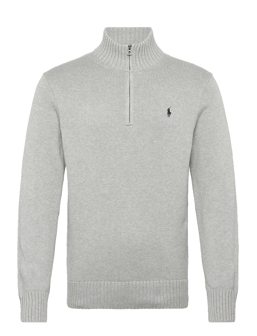 Polo Ralph Lauren - 21/2 COTTON-LSL-PLO - pullover mit halbem reißverschluss - andover heather - 1