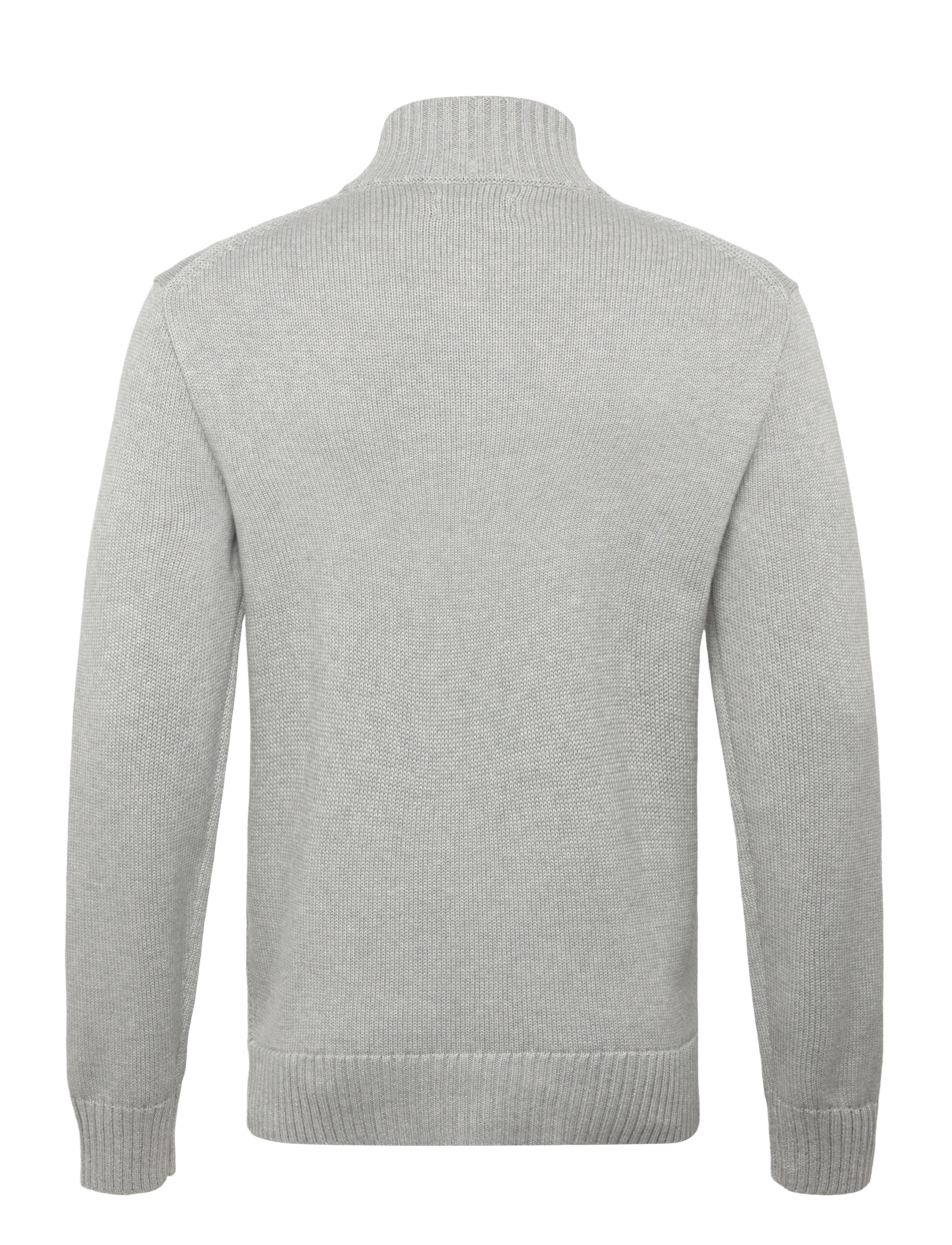 Polo Ralph Lauren - 21/2 COTTON-LSL-PLO - halfzip strik - andover heather - 2
