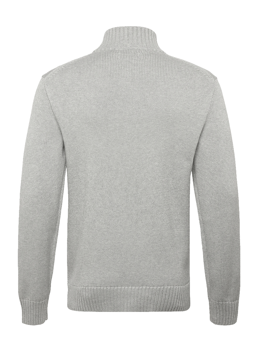 Polo Ralph Lauren - 21/2 COTTON-LSL-PLO - pullover mit halbem reißverschluss - andover heather - 2