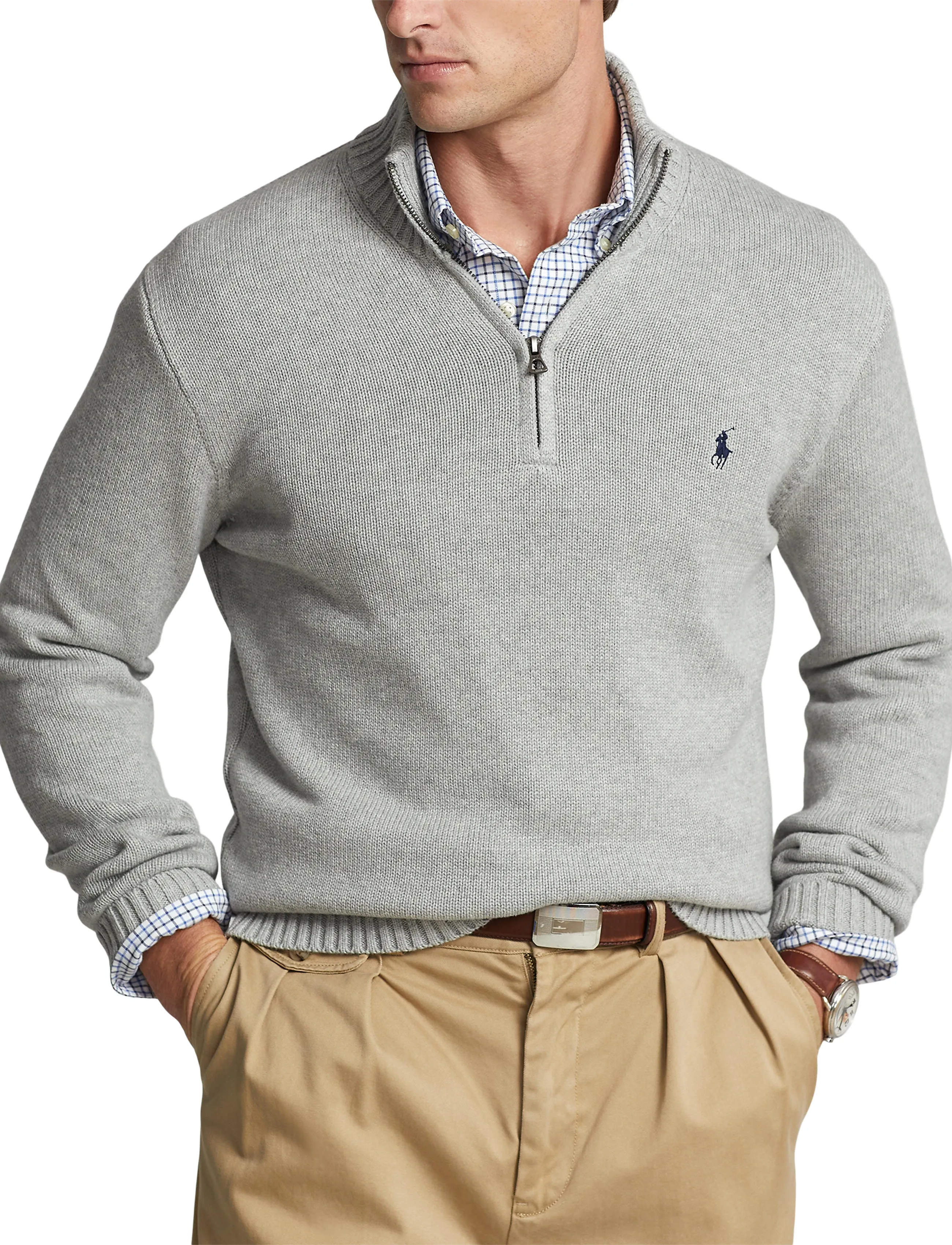 Polo Ralph Lauren 21/2 Cotton-Lsl-Plo stickade tröjor herr – bild 5