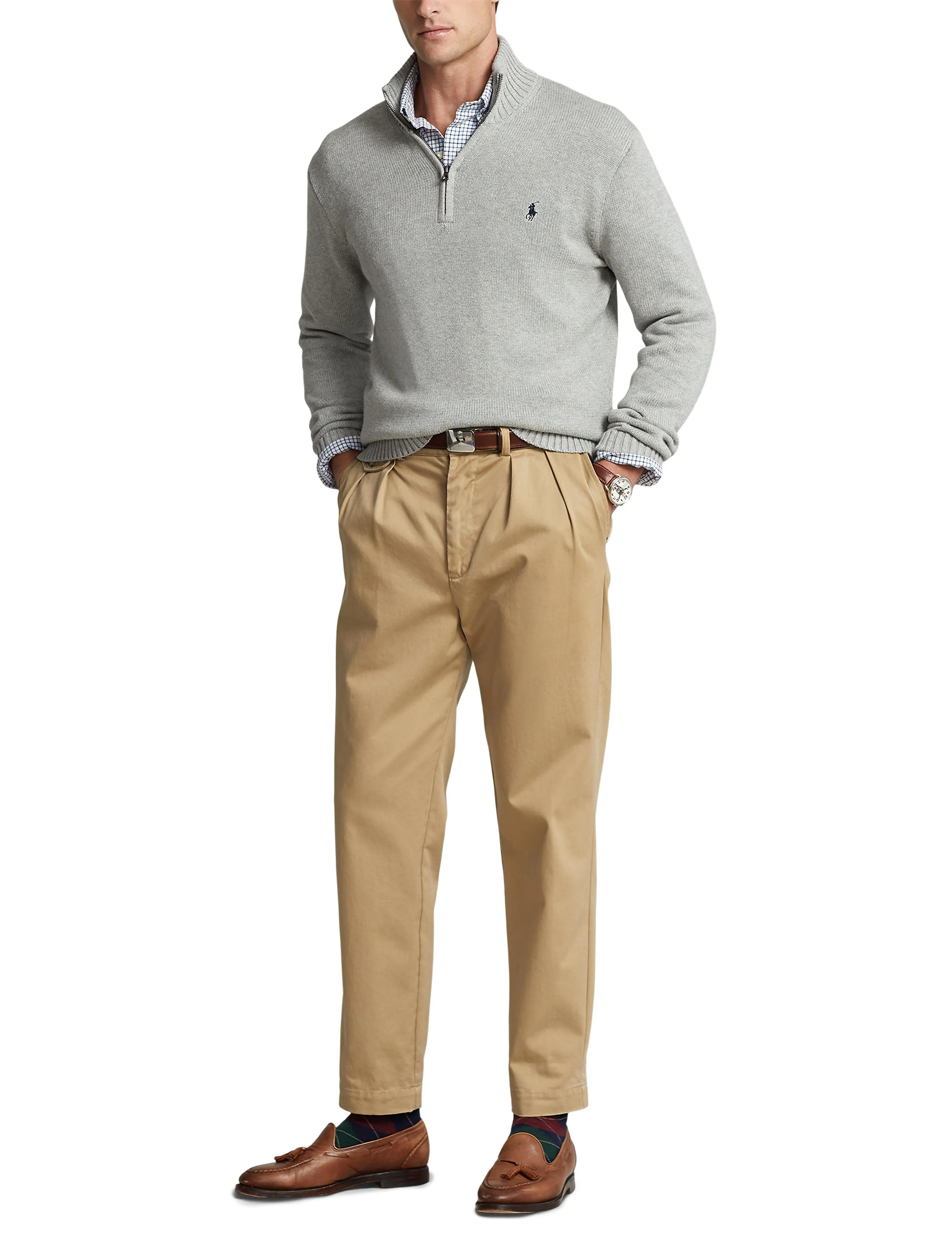 Polo Ralph Lauren 21/2 Cotton-Lsl-Plo stickade tröjor herr – bild 6