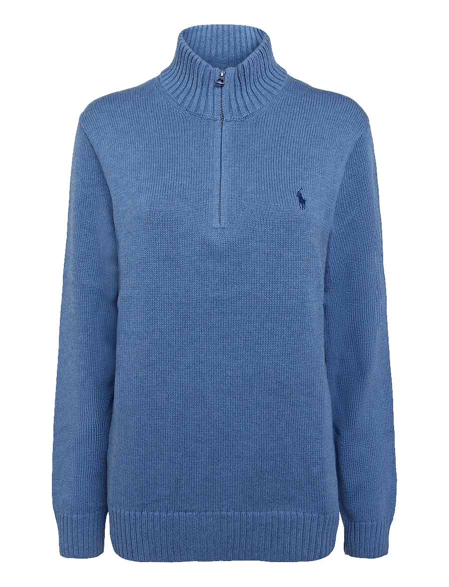 Polo Ralph Lauren - 21/2 COTTON-LSL-PLO - half zip - blue borage heath - 2