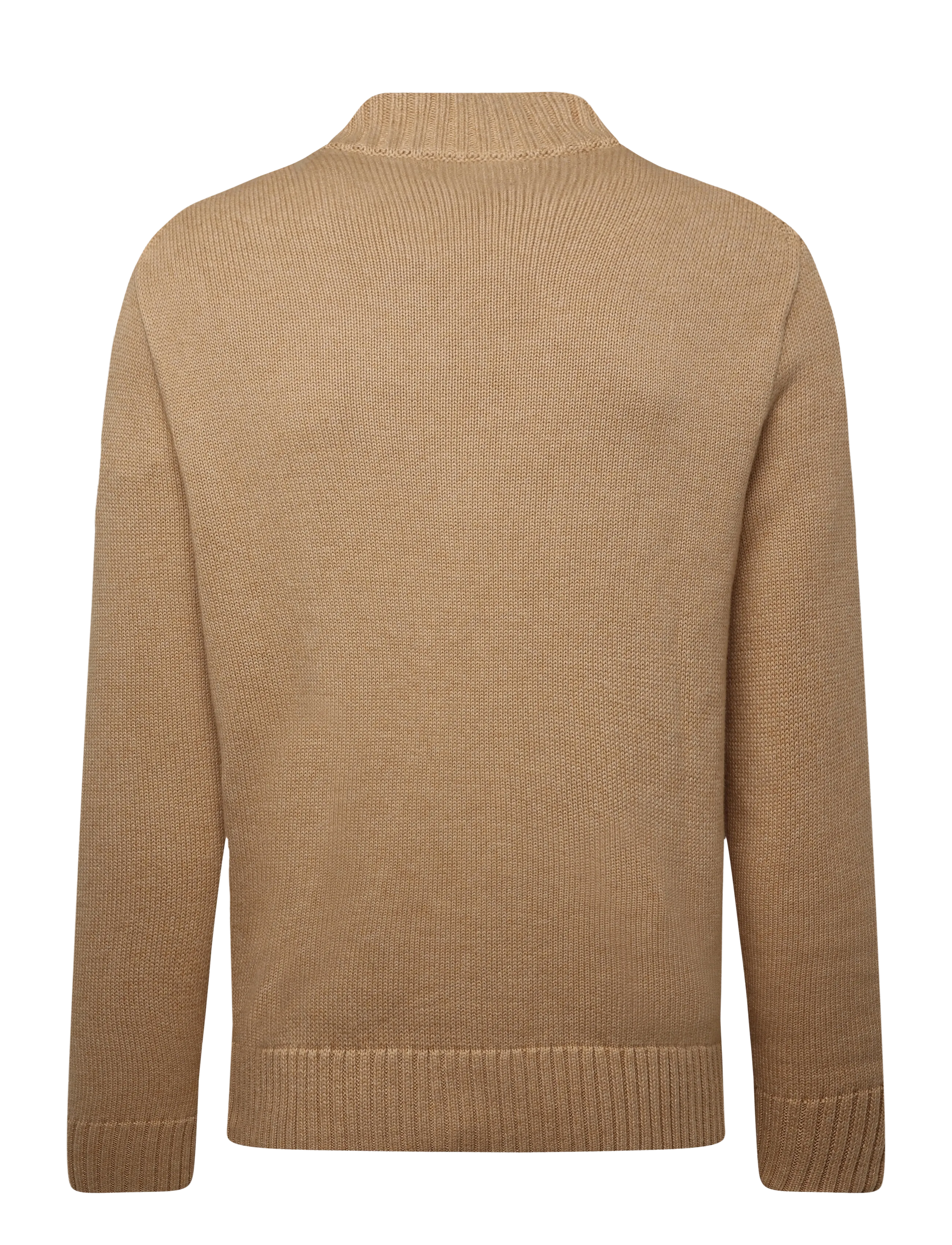 Polo Ralph Lauren - 21/2 COTTON-LSL-PLO - half zip jumpers - camel melange - 1