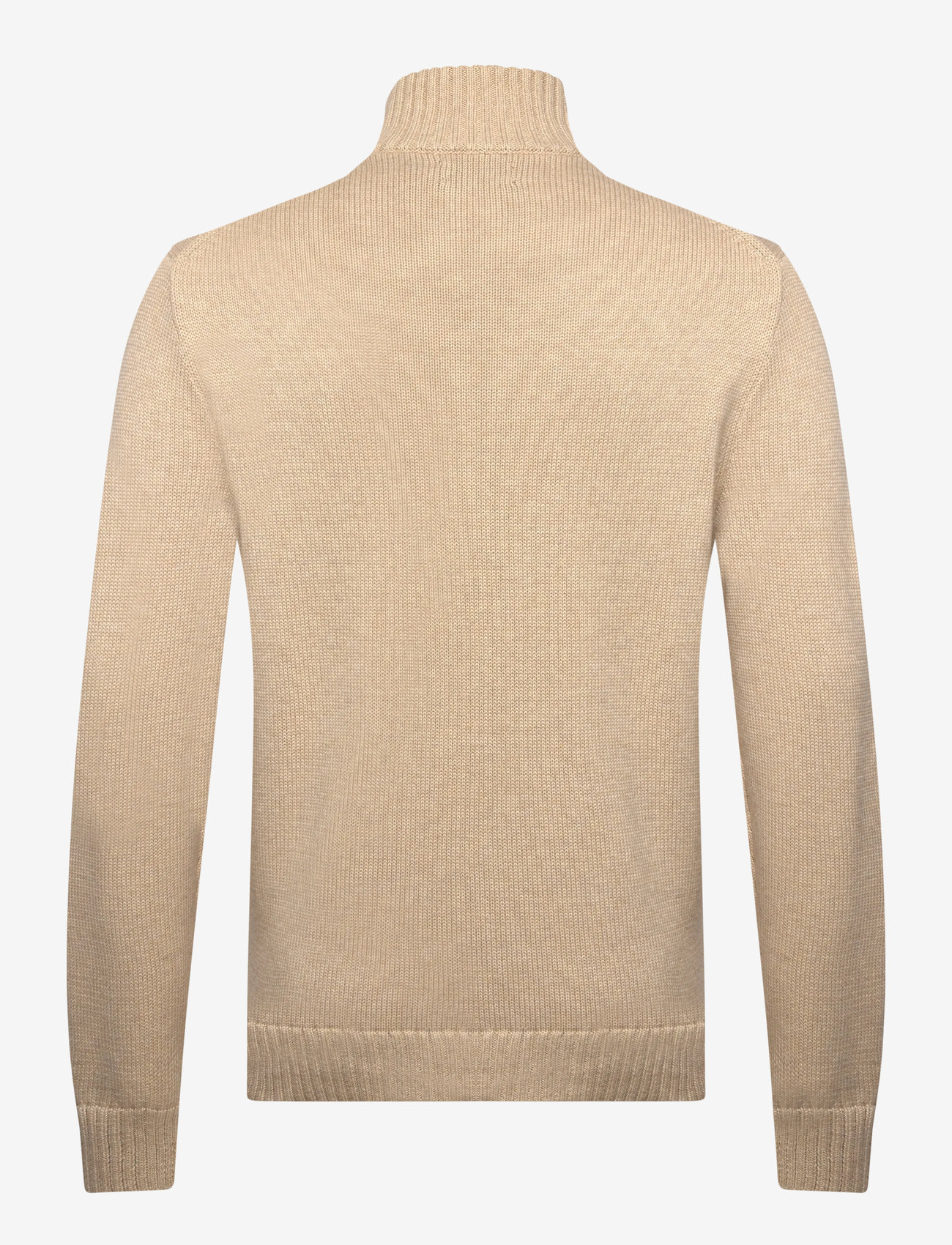 Polo Ralph Lauren - Cotton Quarter-Zip Sweater - half zip-tröjor - dune melange - 1