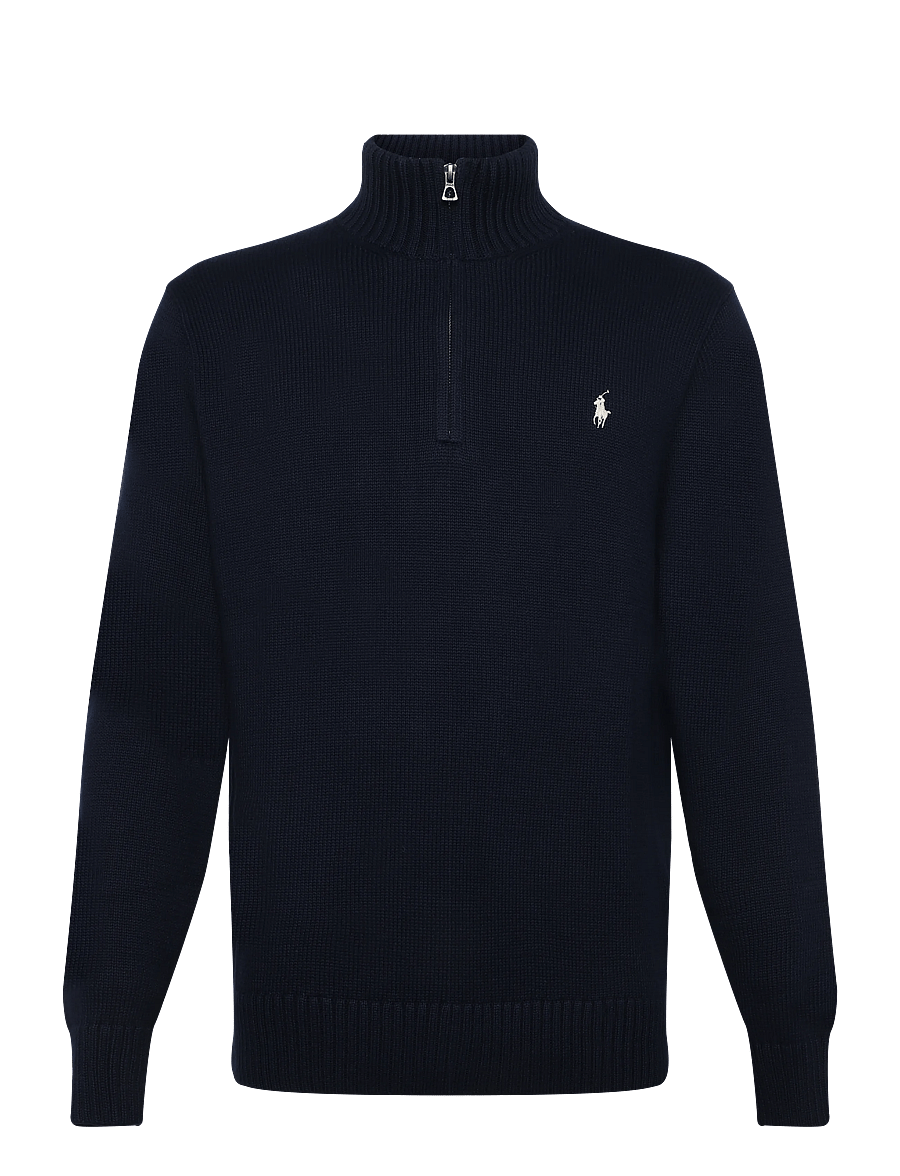 Polo Ralph Lauren - 21/2 COTTON-LSL-PLO - half zip jumpers - hunter navy w/ c8 - 1