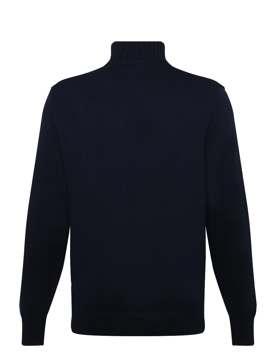 Polo Ralph Lauren - 21/2 COTTON-LSL-PLO - half zip jumpers - hunter navy w/ c8 - 2