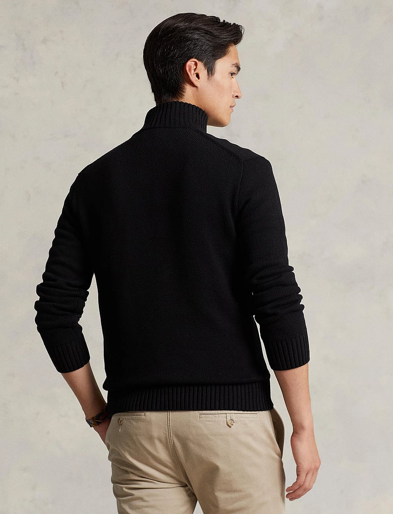 Polo Ralph Lauren - Cotton Quarter-Zip Mockneck Sweater - pullover mit halbem reißverschluss - polo black - 2