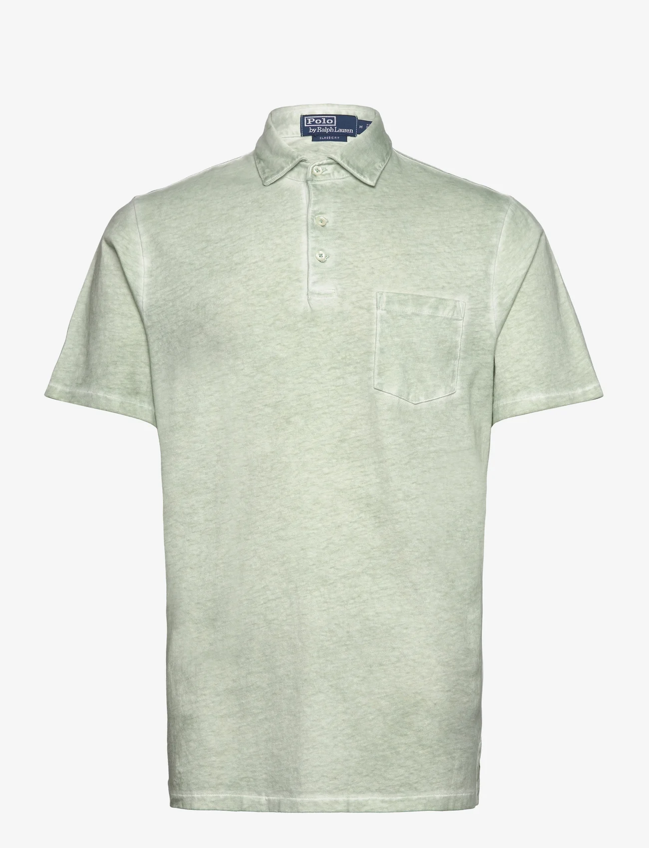 Polo Ralph Lauren - Classic Fit Cotton-Linen Polo Shirt - polo marškinėliai trumpomis rankovėmis - faded mint - 0