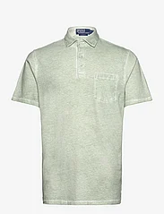 Polo Ralph Lauren - Classic Fit Cotton-Linen Polo Shirt - lühikeste varrukatega polod - faded mint - 0
