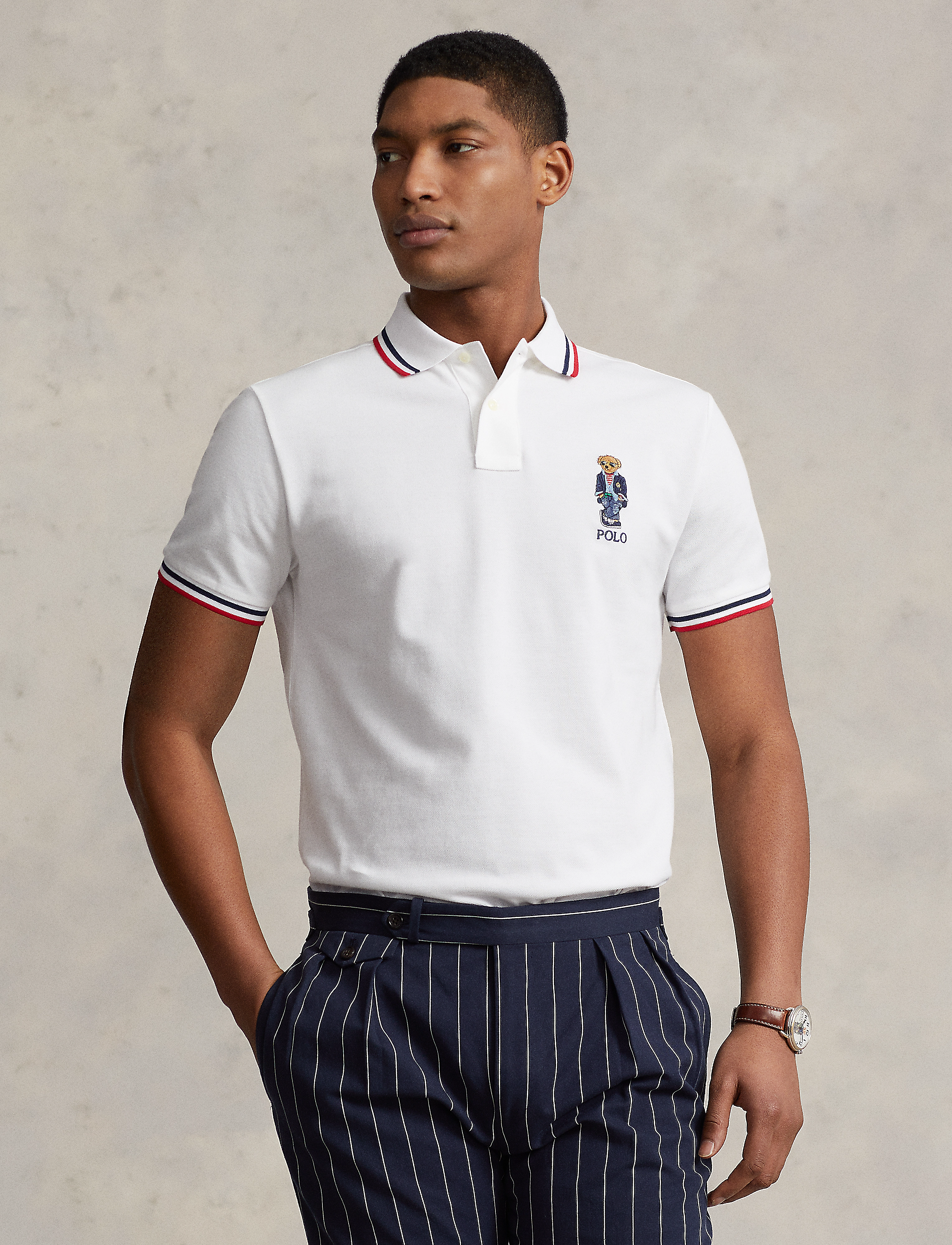 Polo Ralph Lauren - 20/1 MESH-SSL-PSH - pf 23 white regat - 2