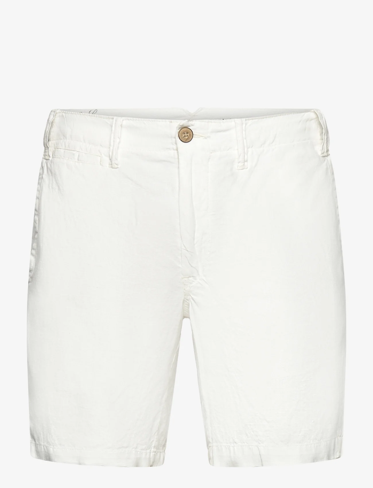 Polo Ralph Lauren - 8-Inch Straight Fit Linen-Cotton Short - chinos shorts - white - 0