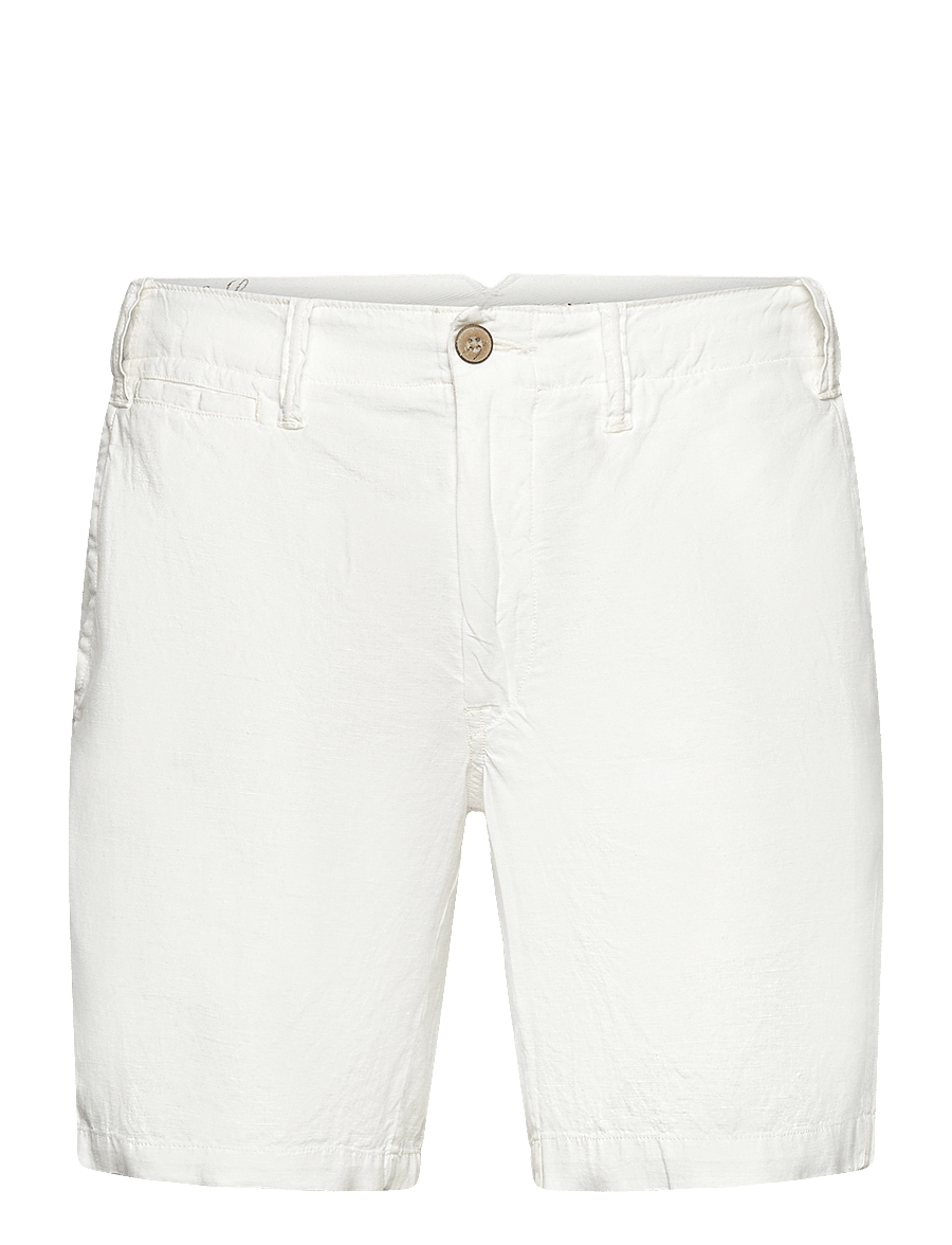Polo Ralph Lauren - 8-Inch Straight Fit Linen-Cotton Short - white - 0