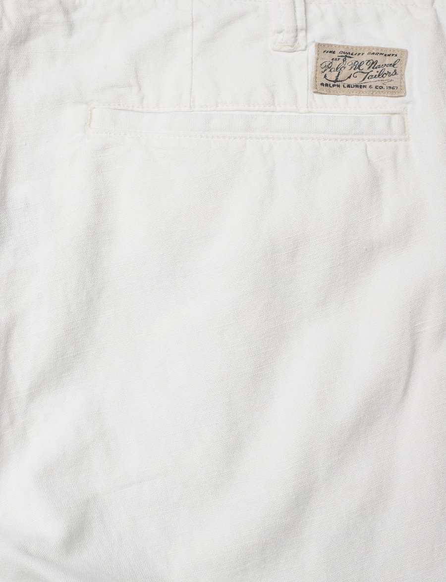 Polo Ralph Lauren - 8-Inch Straight Fit Linen-Cotton Short - white - 4
