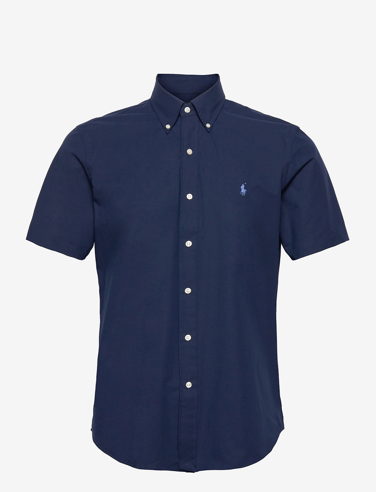 Polo Ralph Lauren - Custom Fit Stretch Poplin Shirt - short-sleeved shirts - newport navy - 1
