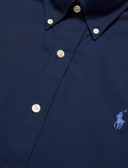 Polo Ralph Lauren - Custom Fit Stretch Poplin Shirt - short-sleeved shirts - newport navy - 4