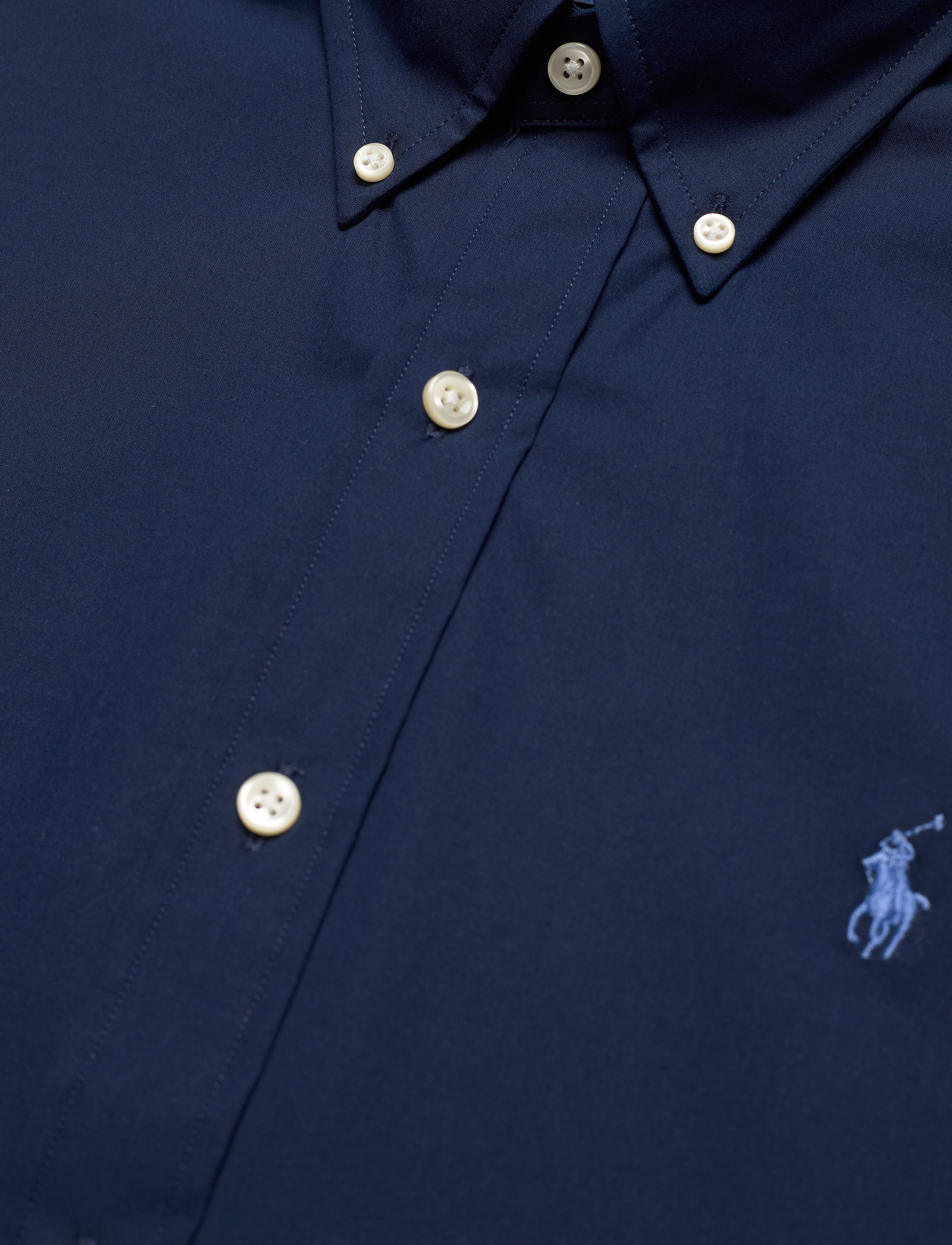 Polo Ralph Lauren - Custom Fit Stretch Poplin Shirt - newport navy - 4