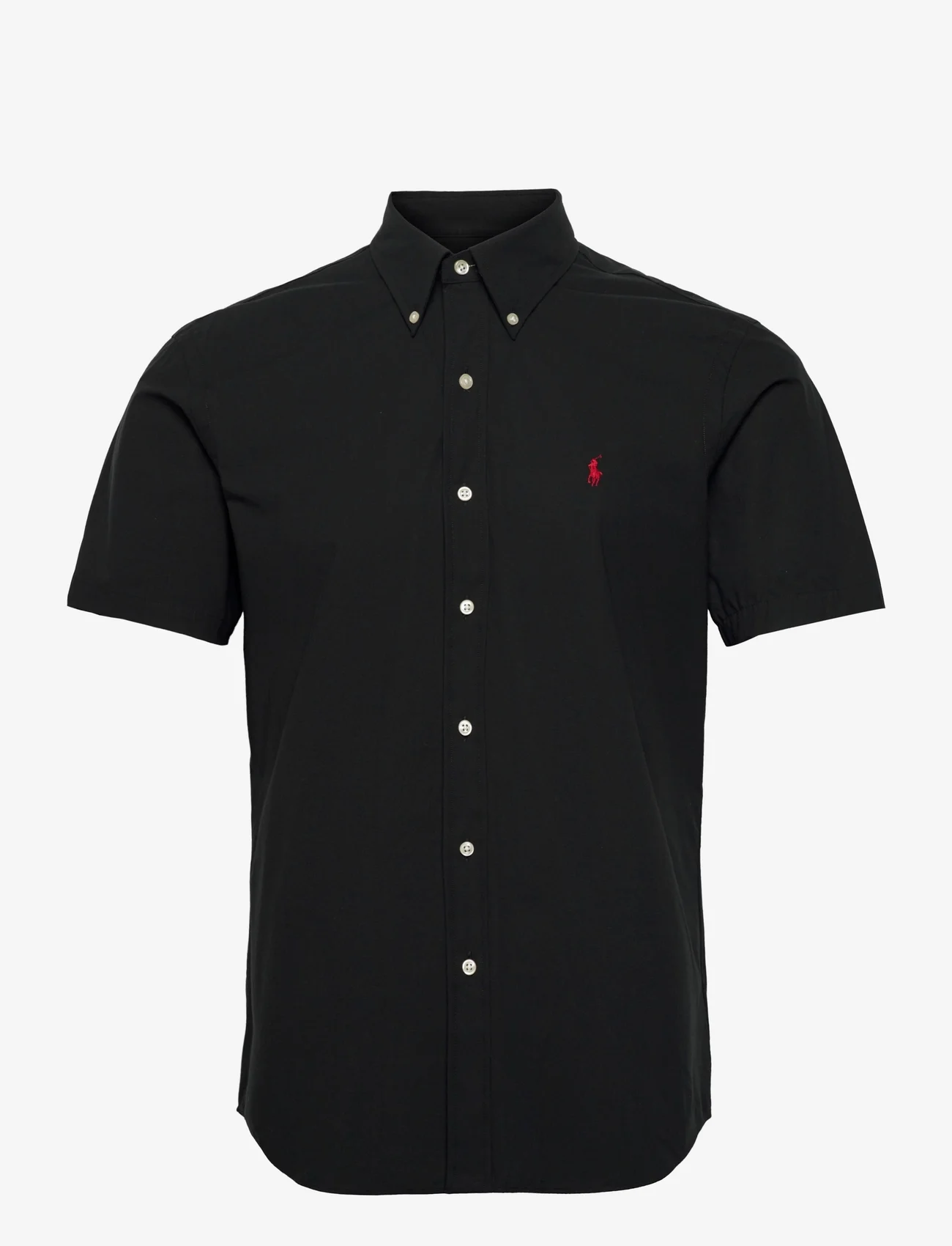 Polo Ralph Lauren - Custom Fit Stretch Poplin Shirt - kortärmade skjortor - polo black - 1