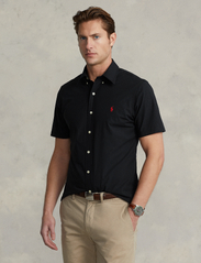 Polo Ralph Lauren - Custom Fit Stretch Poplin Shirt - kortärmade skjortor - polo black - 0