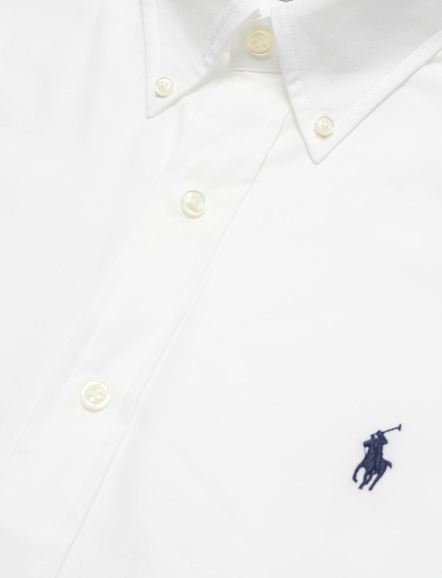 Polo Ralph Lauren - Custom Fit Stretch Poplin Shirt - white - 4