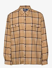 Polo Ralph Lauren - Classic Fit Plaid Performance Camp Shirt - vīriešiem - 5707 khaki/brown - 0
