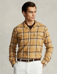Polo Ralph Lauren - Classic Fit Plaid Performance Camp Shirt - vyrams - 5707 khaki/brown - 2