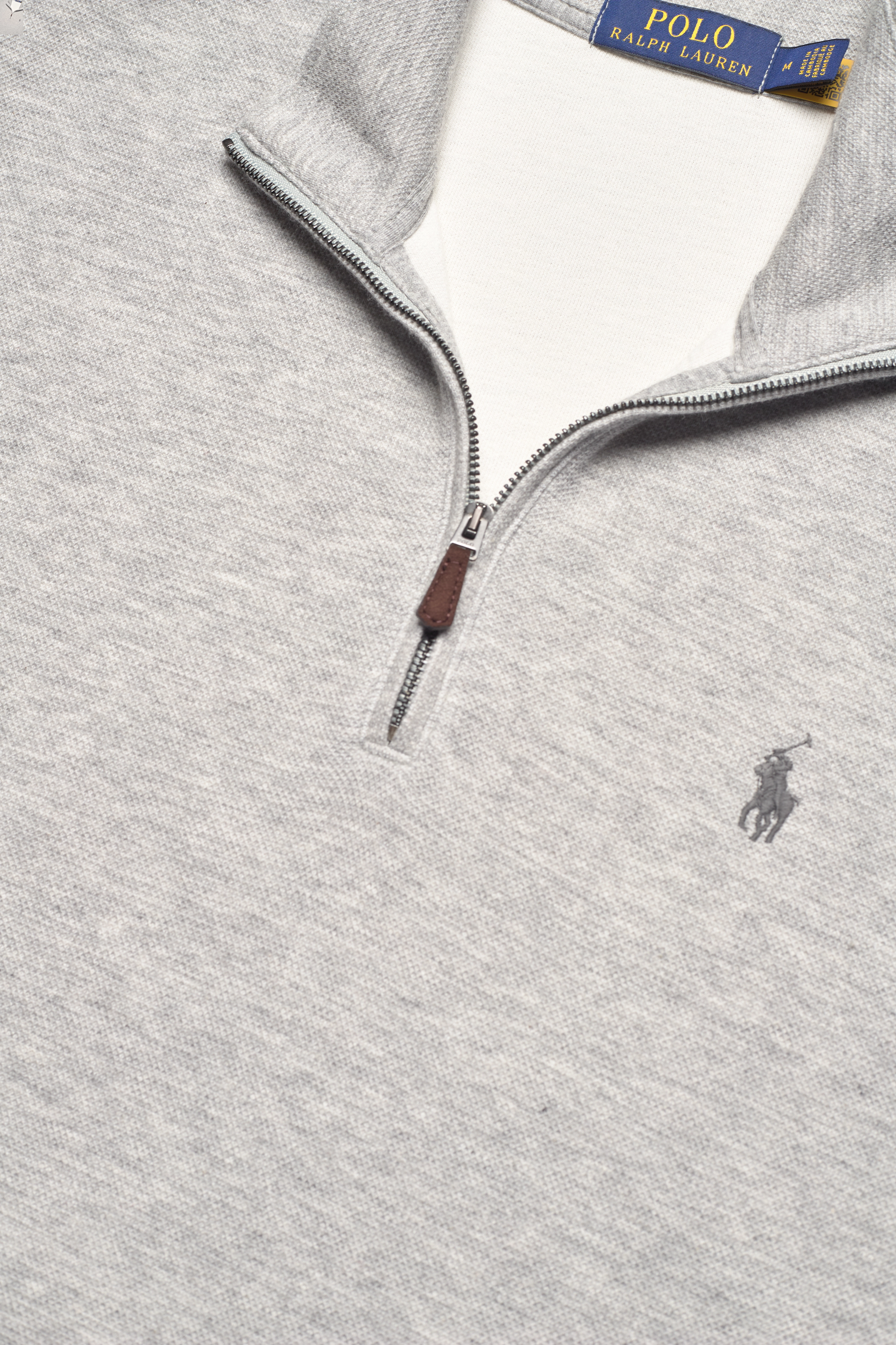 Polo Ralph Lauren - Double-Knit Quarter-Zip Sweatshirt - andover heather - 3