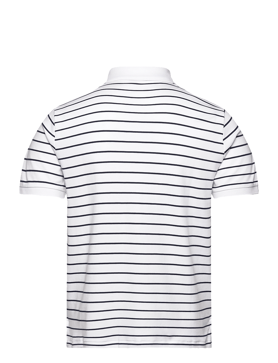 Polo Ralph Lauren - Custom Slim Fit Soft Cotton Polo Shirt - white/refined nav - 1
