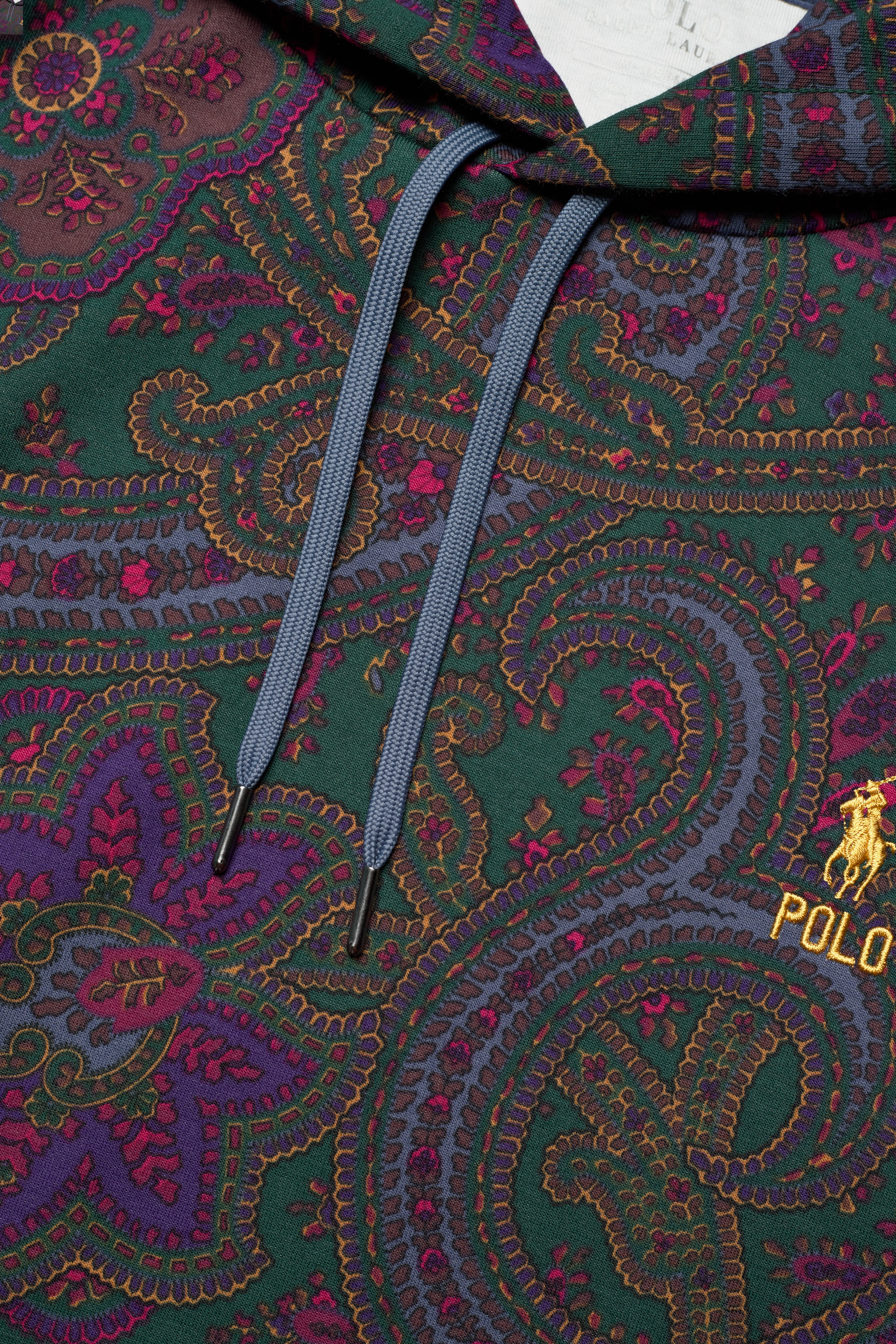 Polo Ralph Lauren - Paisley-Print Double-Knit Hoodie - paisley print - 3