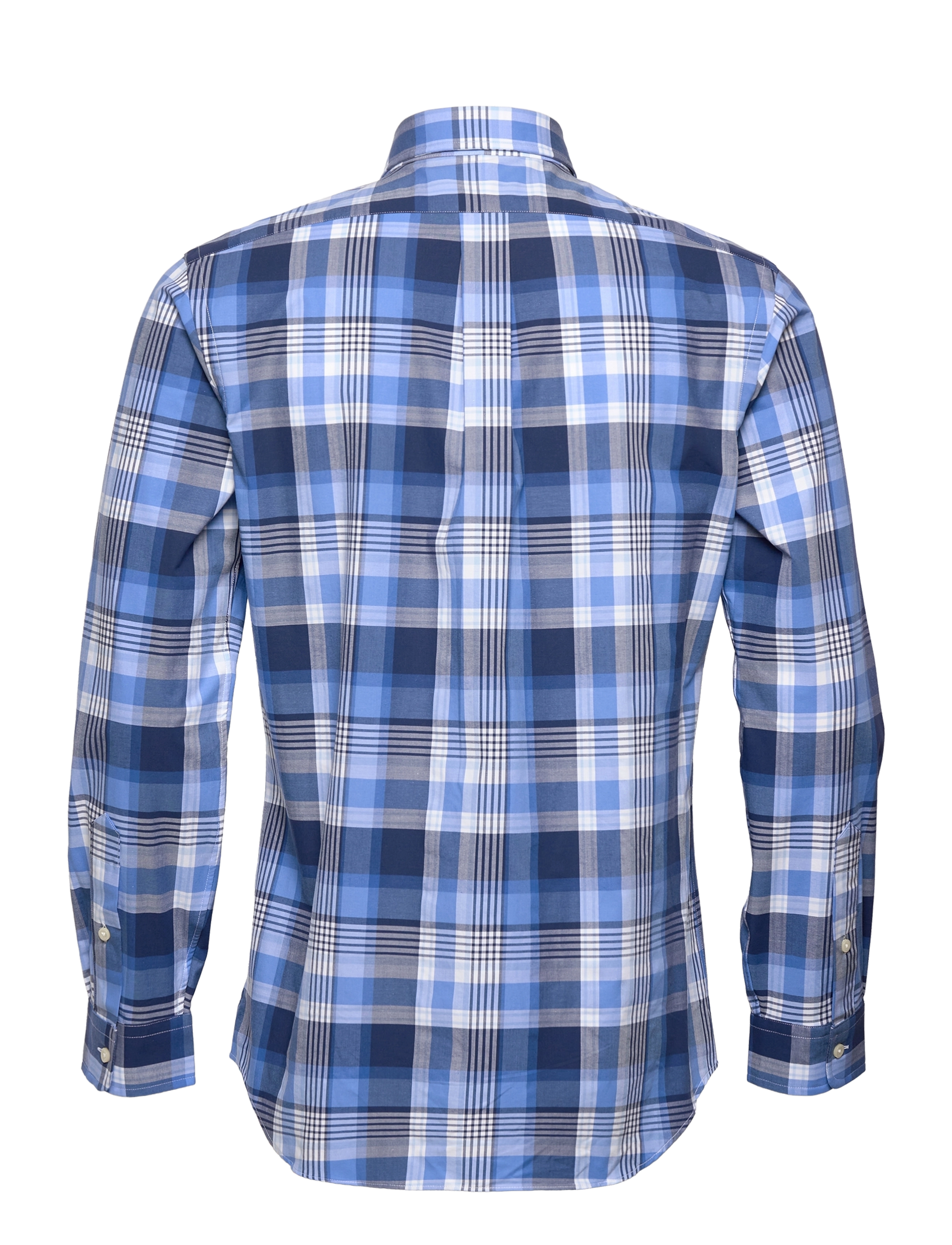 Polo Ralph Lauren - Custom Fit Plaid Stretch Poplin Shirt - 5695 blue multi - 1