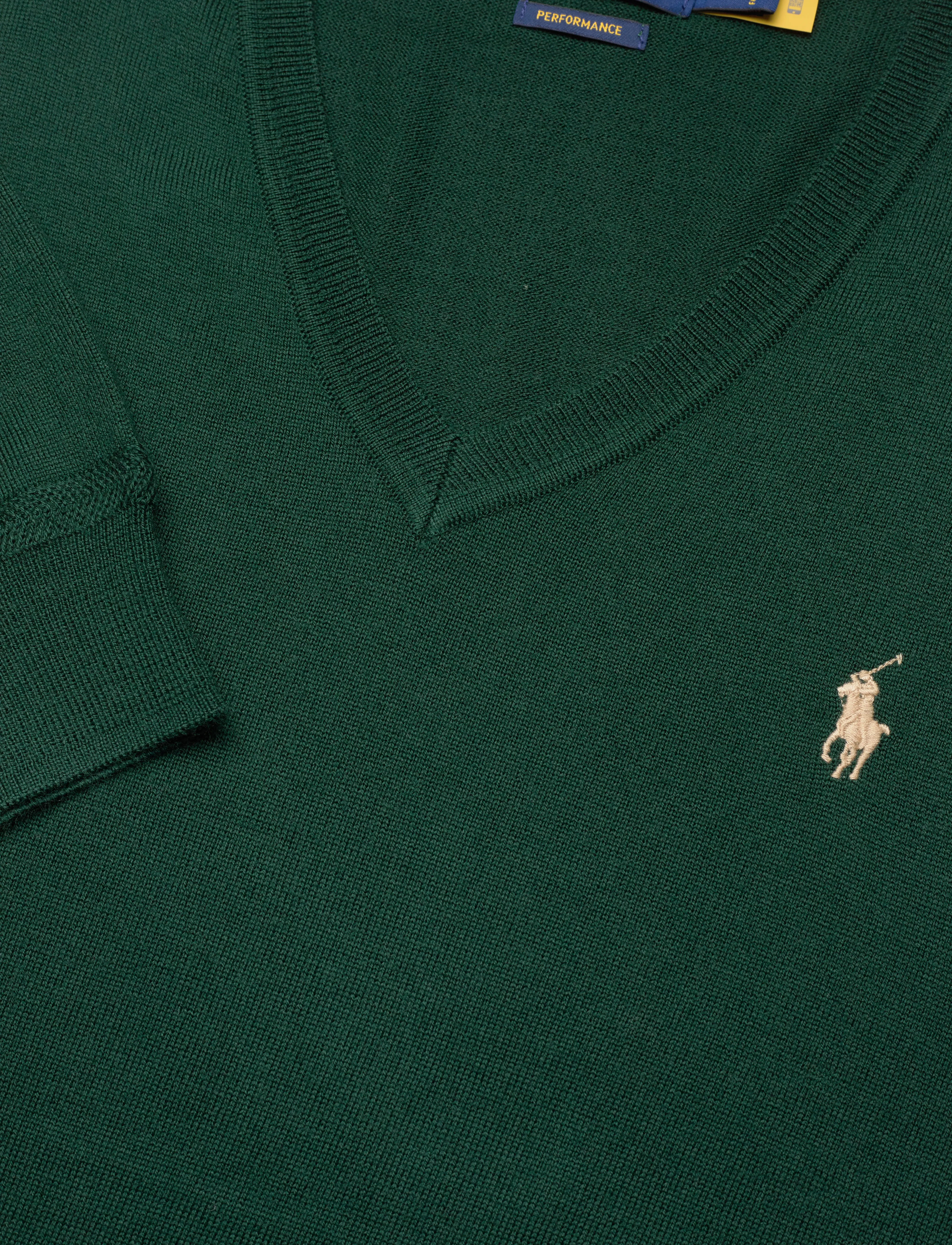 Polo Ralph Lauren - Performance V-Neck Sweater - moss agate - 2