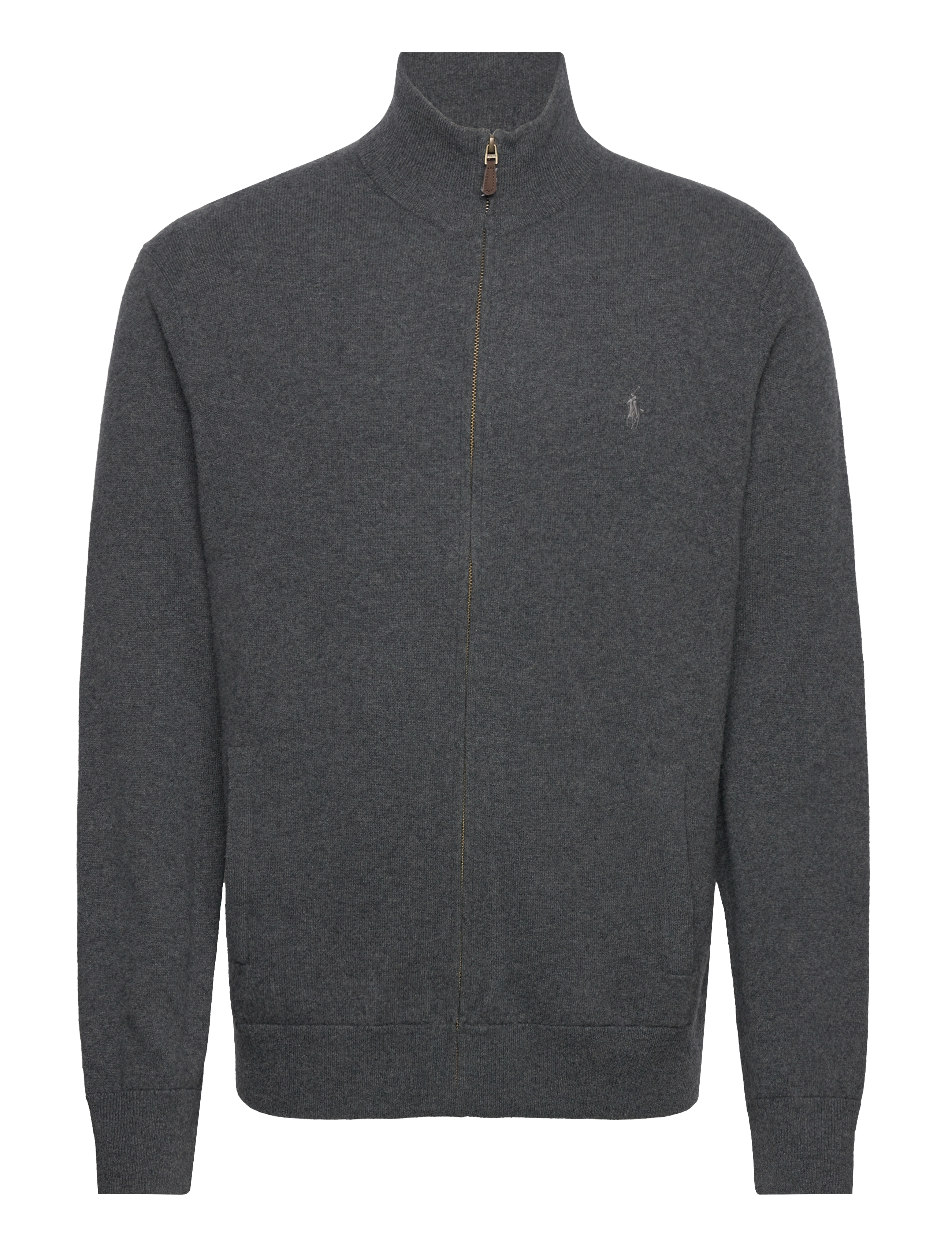 Polo Ralph Lauren 2/27 MERINO RWS-LS FZ PP - Clothing - DARK CHARCOAL HEA / grey