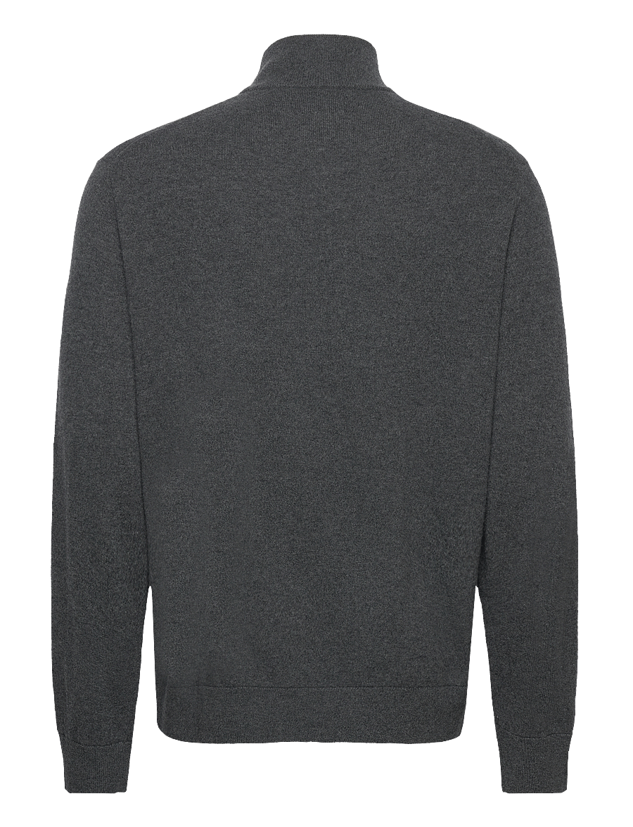 Polo Ralph Lauren - 2/27 MERINO RWS-LS FZ PP - dark charcoal hea - 1