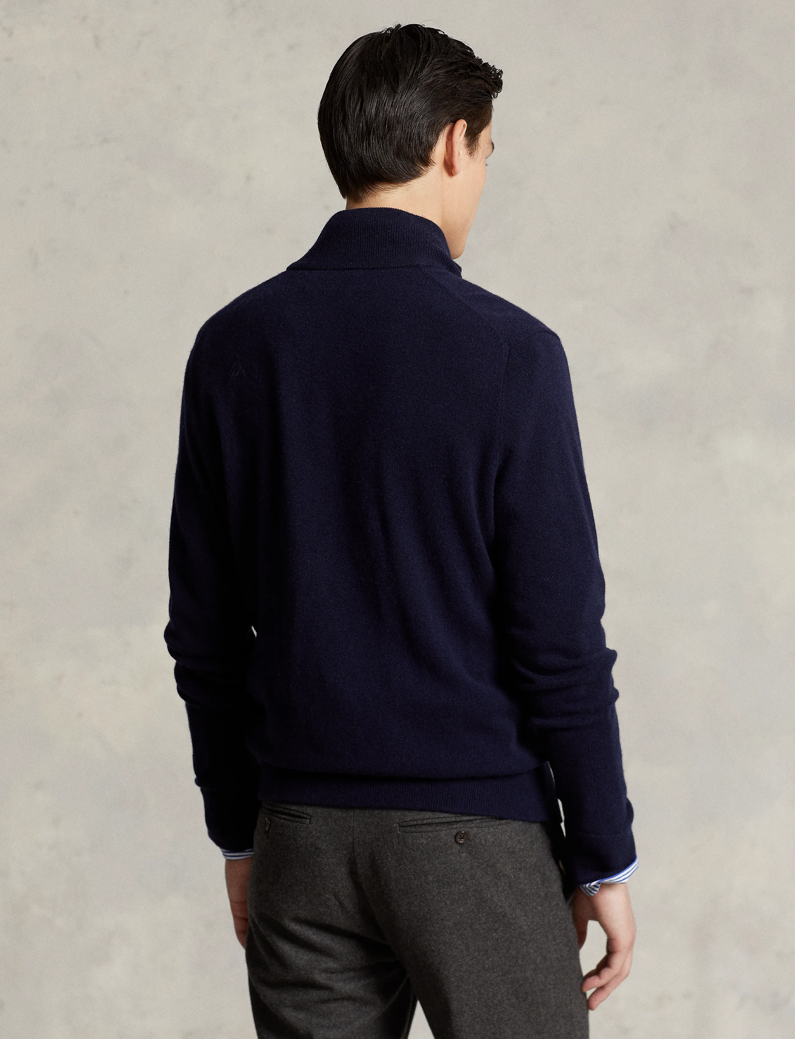 Polo Ralph Lauren - Wool Full-Zip Sweater - pullover mit durchgehendem reißverschluss - hunter navy - 4