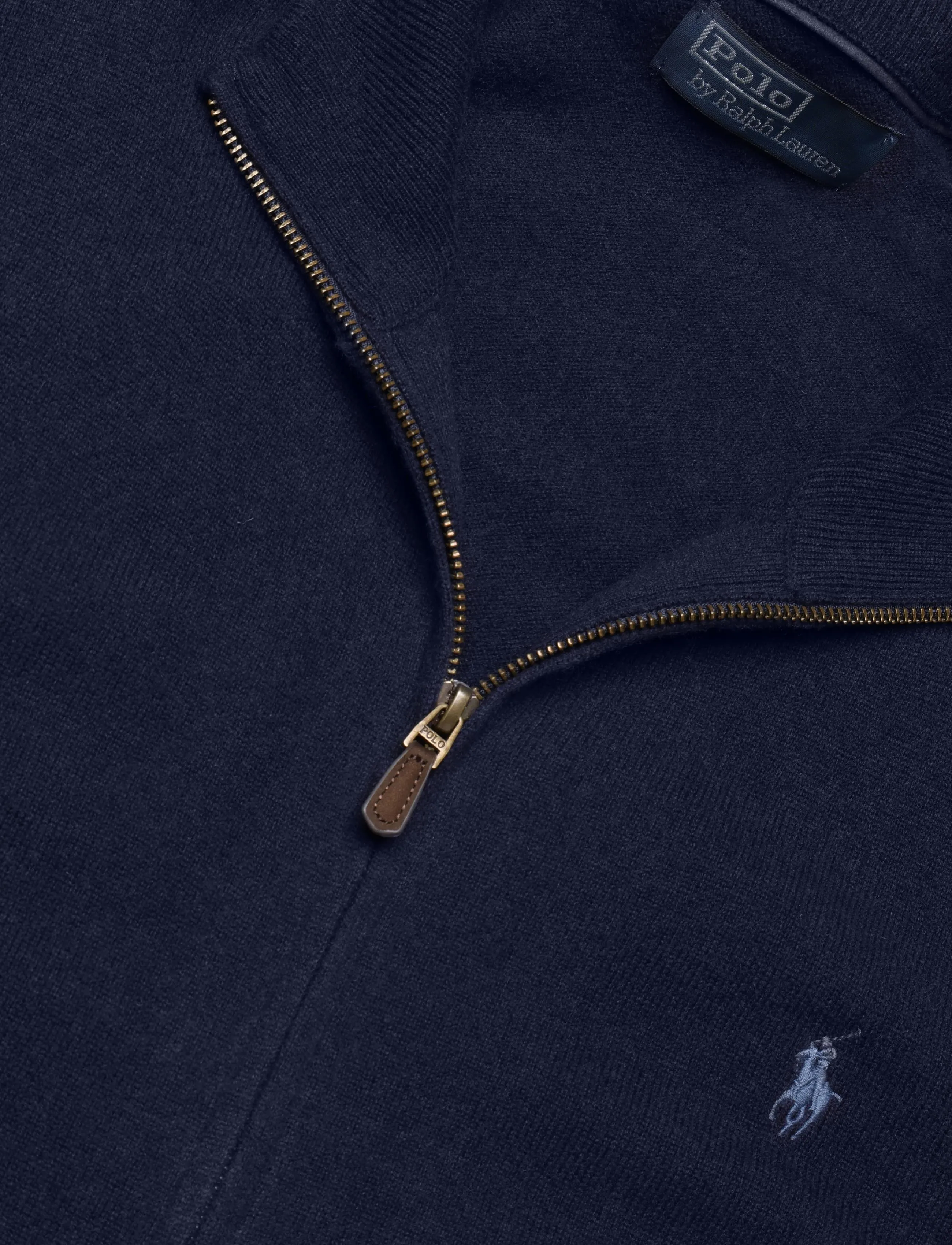 Polo Ralph Lauren - 2/27 MERINO RWS-LS FZ PP - half zip - hunter navy - 3