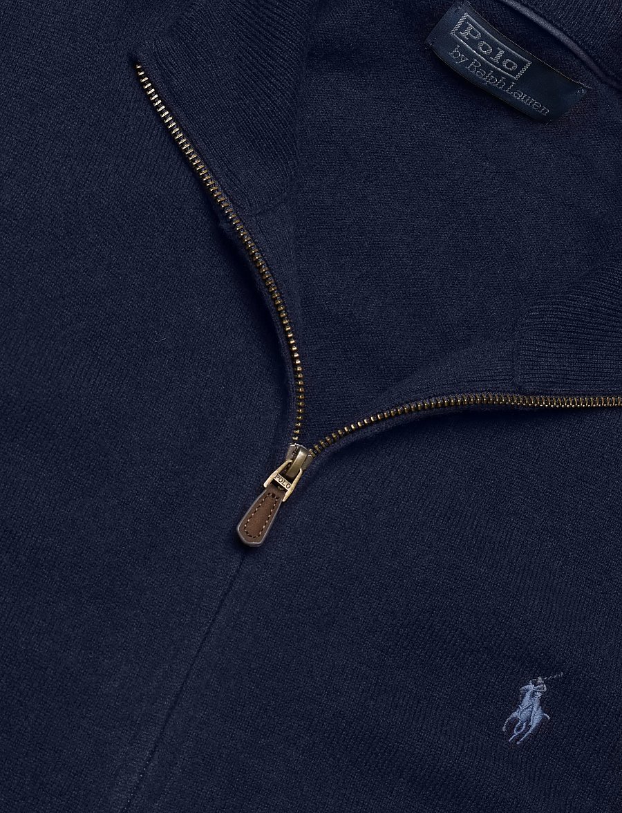 Polo Ralph Lauren - 2/27 MERINO RWS-LS FZ PP - half zip - hunter navy - 3