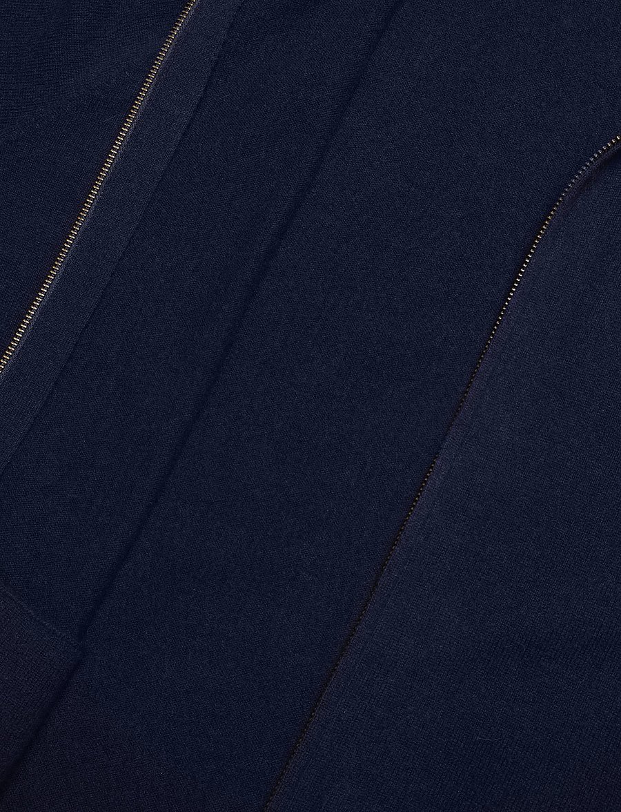 Polo Ralph Lauren - 2/27 MERINO RWS-LS FZ PP - half zip - hunter navy - 4