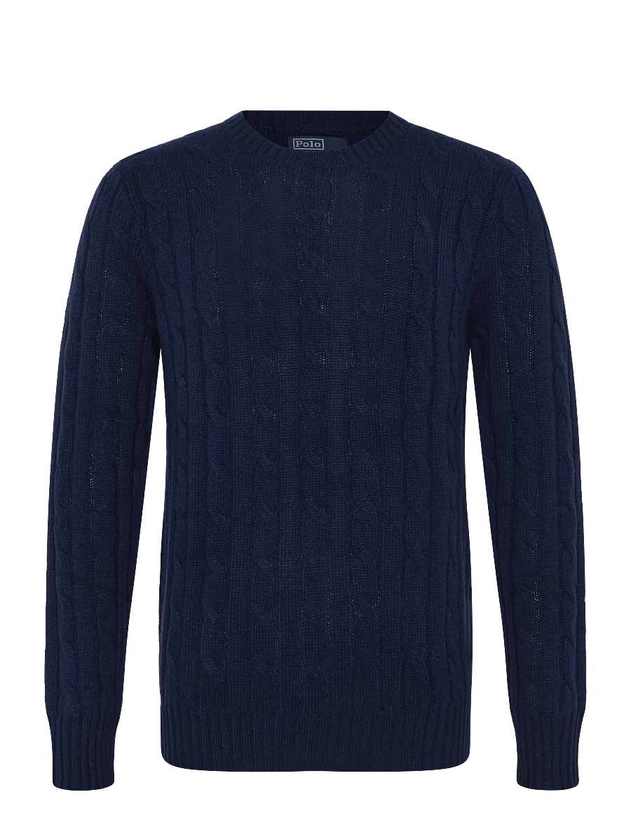 Polo Ralph Lauren - The Iconic Cable-Knit Cashmere Sweater - rundhalsad - bright navy - 1